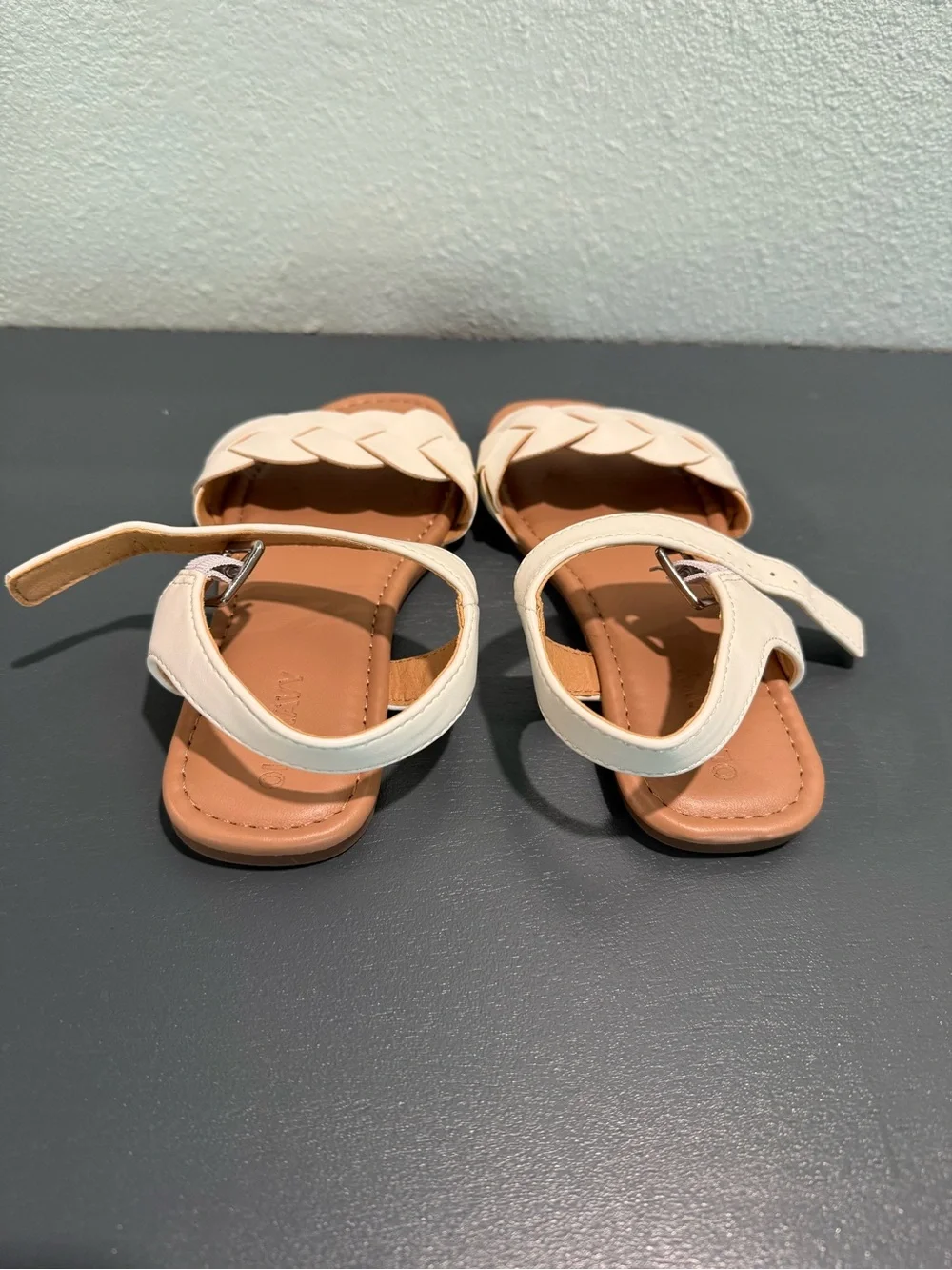 NWOT - Old Navy - Kids White Braided Strap Sandals